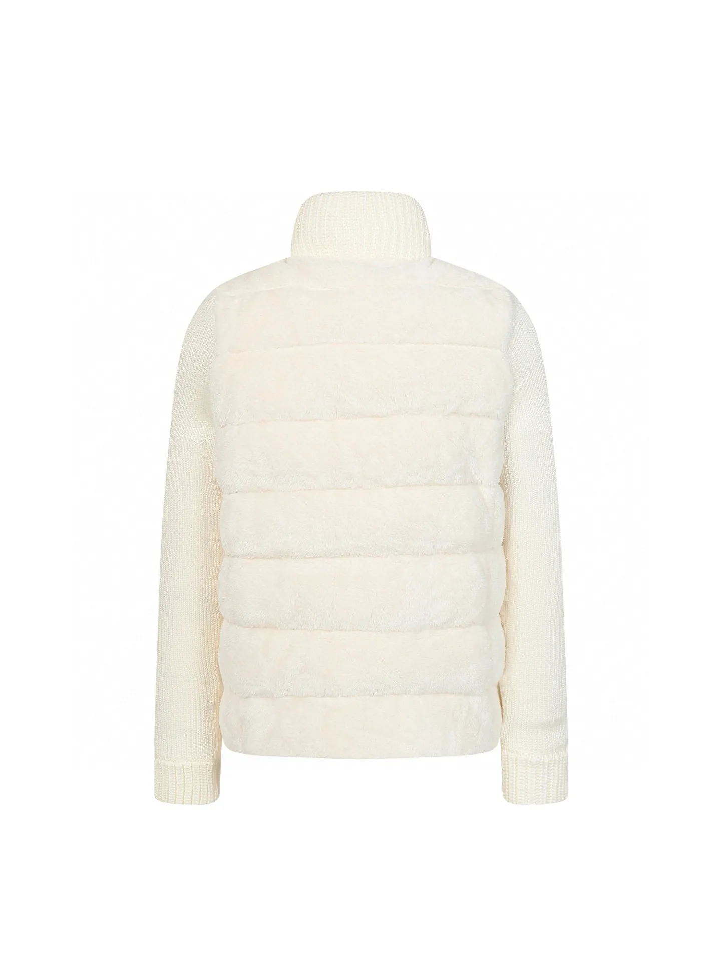P580 🔥Moncler Women's Wool Teddy Down Jacket. This cardigan is made of wool and teddy style fabrics, providing a soft and comfortable wearing experience. Midweight knitted piece with down-filled front and back that can easily be worn as a outer layer in warmer weather. Fabric: Sleeves and collar made of woolen wool, Longue saison lining, 90% goose down, Craftsmanship: Front and back filled with down teddy style, purl stitch, 5 stitches, zipper closure, zipper pockets, ribbed cuffs Style: A75# Color: Pink White Gray Size: S M L