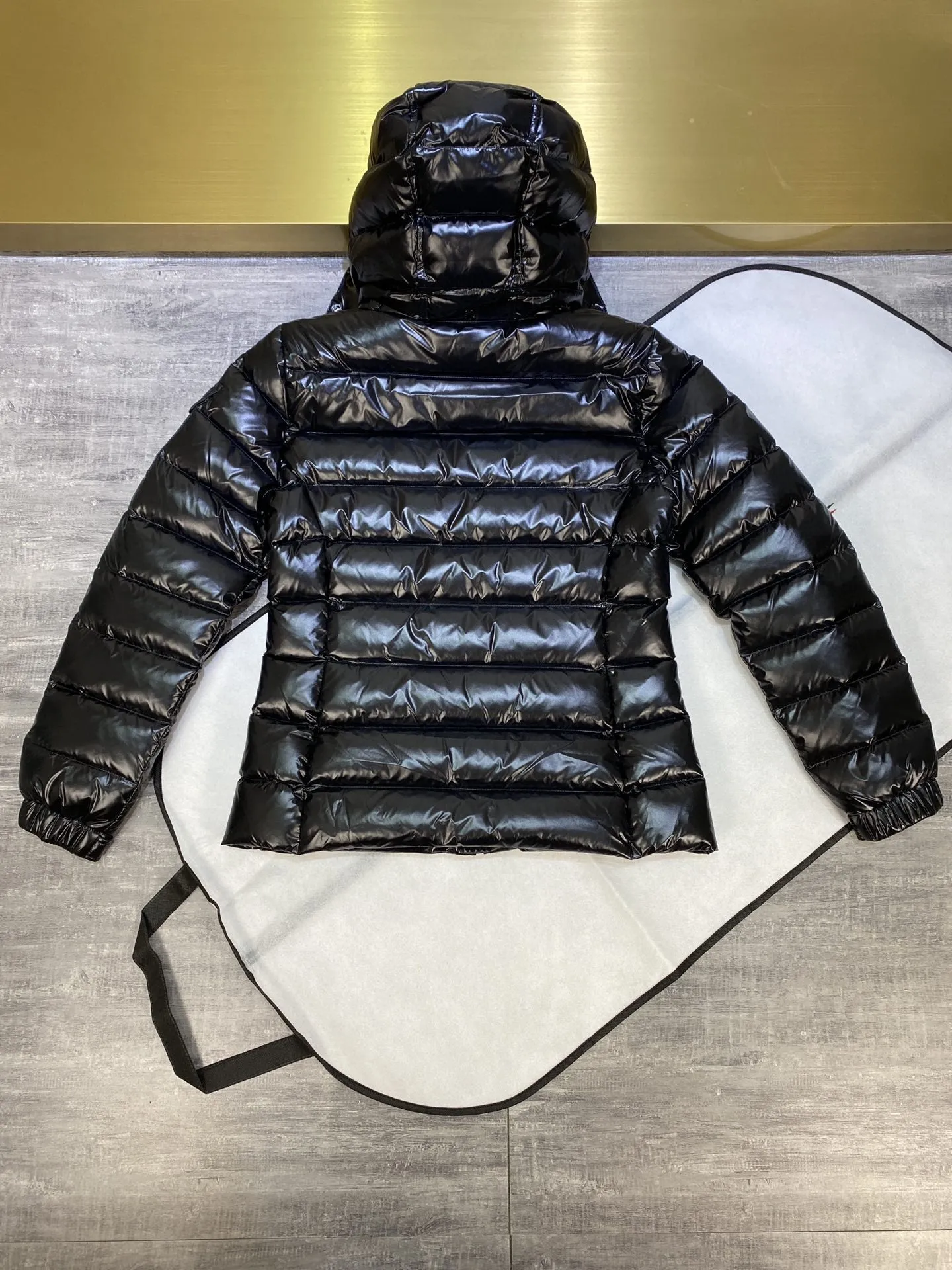 P720 Monc1er/Mask Baby series Faye Wong's same style women's short down jacket Popular classic Star Faye Wong's same style moncler women's short down jacket baby series black 12345