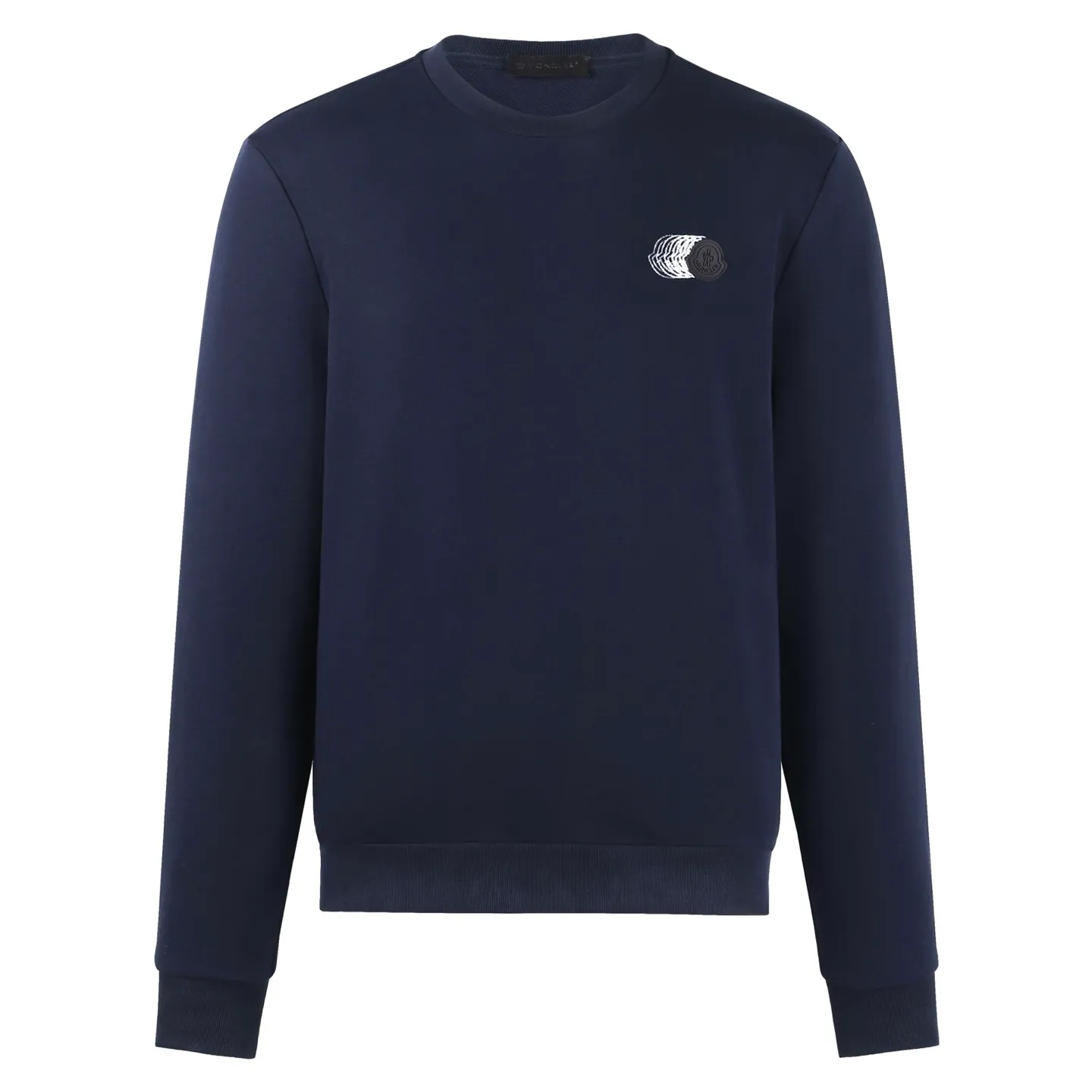 P380 [Exclusive supply] Moncler ghost logo round neck sweatshirt (navy blue). The original version was purchased for 4,900 and developed. The fabric is made of 320g Austrian cotton double yarn sweatshirt fabric. The rib is made of 410g 1*1 double yarn fashion brand rib. The fabric is enzyme washed, glue printed, customized adhesive label, customized trademark, loose version. The overall wiring is straight and delicate, the fabric is comfortable and soft, and the color is consistent without color difference. It can be matched with the same style to create a fashionable look and control various occasions. Customized accessories, complete with three standards, the same style for men and women. Size:S-M-L-XL