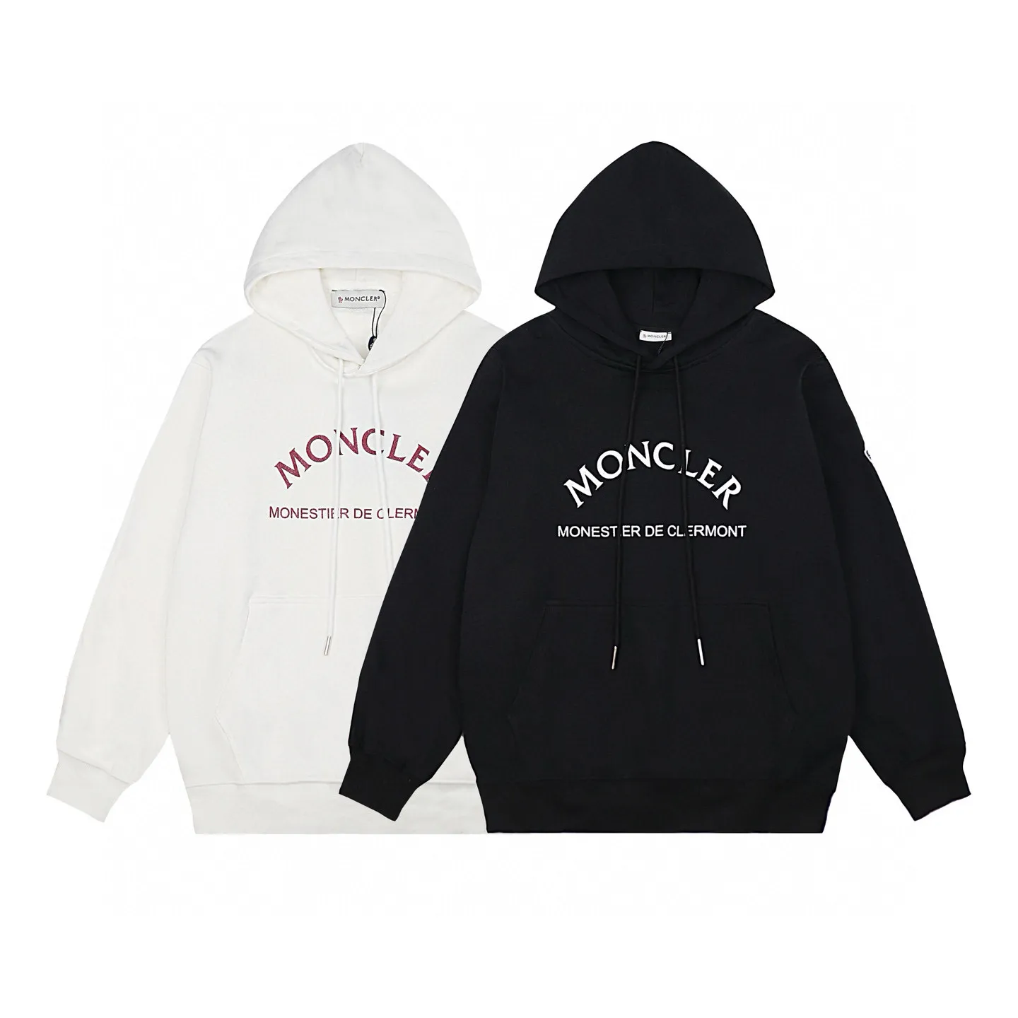 P234 Style number: 856 〈MONCLER〉 Mongolian hooded sweatshirt. The price of the hooded sweatshirt is actually quite advantageous. Those who have been to the counters should know that the price of the hooded sweatshirt is not much cheaper than that of Gucci Burberry. It is just relatively low-key and unwilling to hype. It is a picture that you want to buy or not. It has an arrogant existence... ✅Original custom-made with logo eyelets and hood ✅460g 100% cotton wool-eating fabric OS version is too large ✅Matched with the original high-weight double yarn thread ✅Correct three-needle and five-thread craftsmanship Chain edge Color: Black White Size S M L