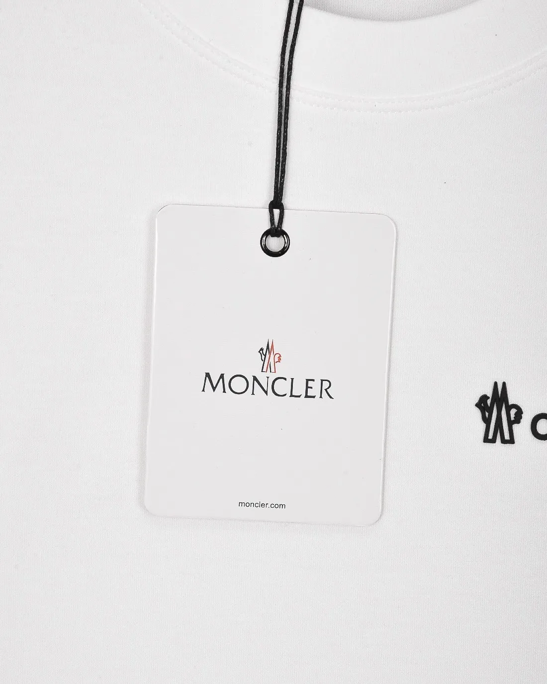 P220 MONCLER/muzzle 2025Fw new autumn and winter style Silicone three-dimensional printed letter logo on the front and back of the chest Uniform for men and women Pullover round neck long-sleeved T-shirt Brand classic Long-staple cotton fabric Official synchronization High version High quality Fashion personality Versatile trend Pure original quality Original fabric Hang tag Collar label Washed wheat Complete three labels Color: Black. White. Size: M-3XL