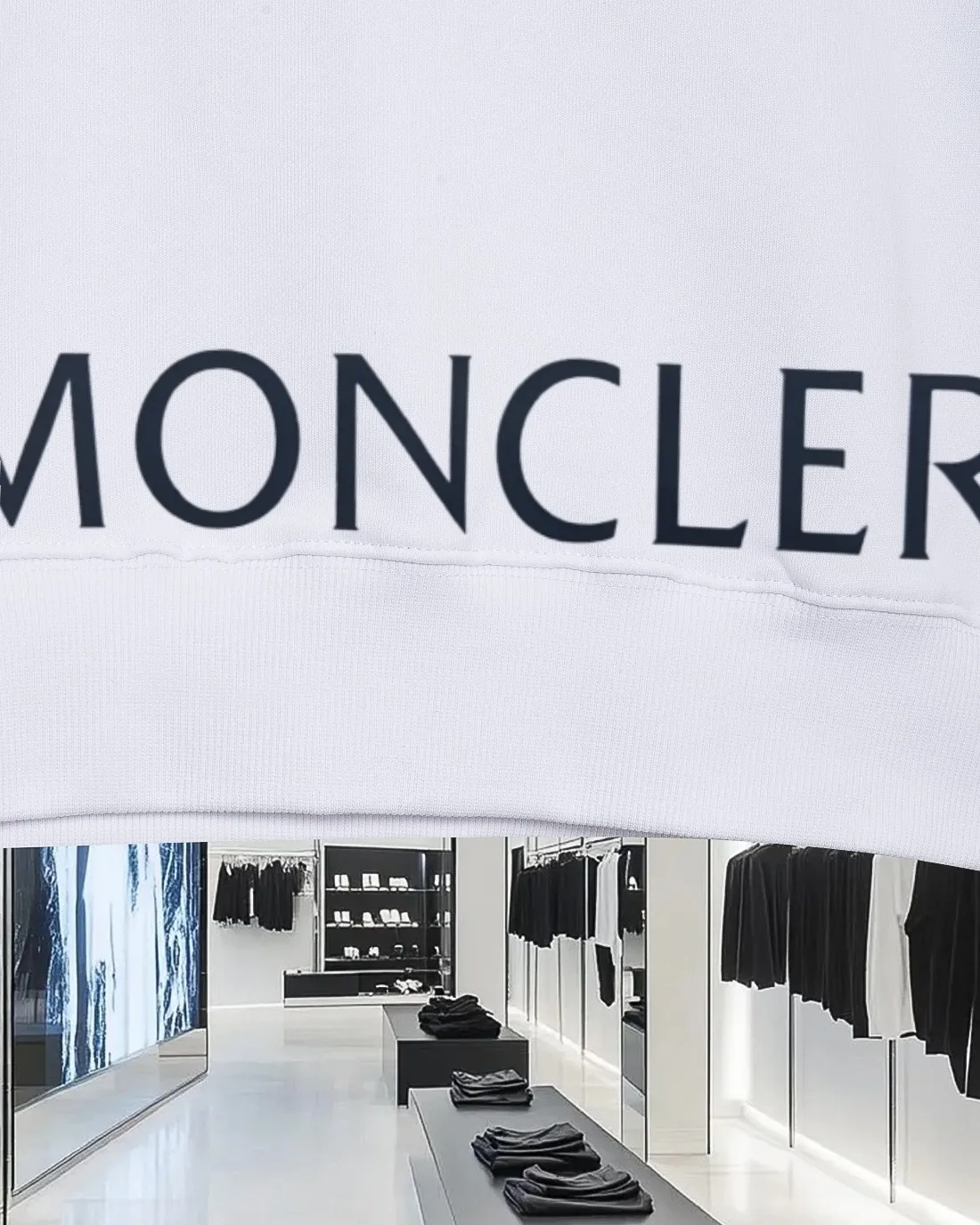P220 (shipped the next day) MONCLER/Mask 2025Fw new autumn and winter style 400g pullover round neck long-sleeved sweatshirt Customized small leather stamp on the chest with letter logo on the back embossed process Same style for men and women Brand classic Pure cotton fabric Official synchronization High version High quality Fashion personality Versatile trend Pure original quality Original fabric Hang tag Collar label Washed wheat Complete three labels Color: Black. White. Size: S-XL