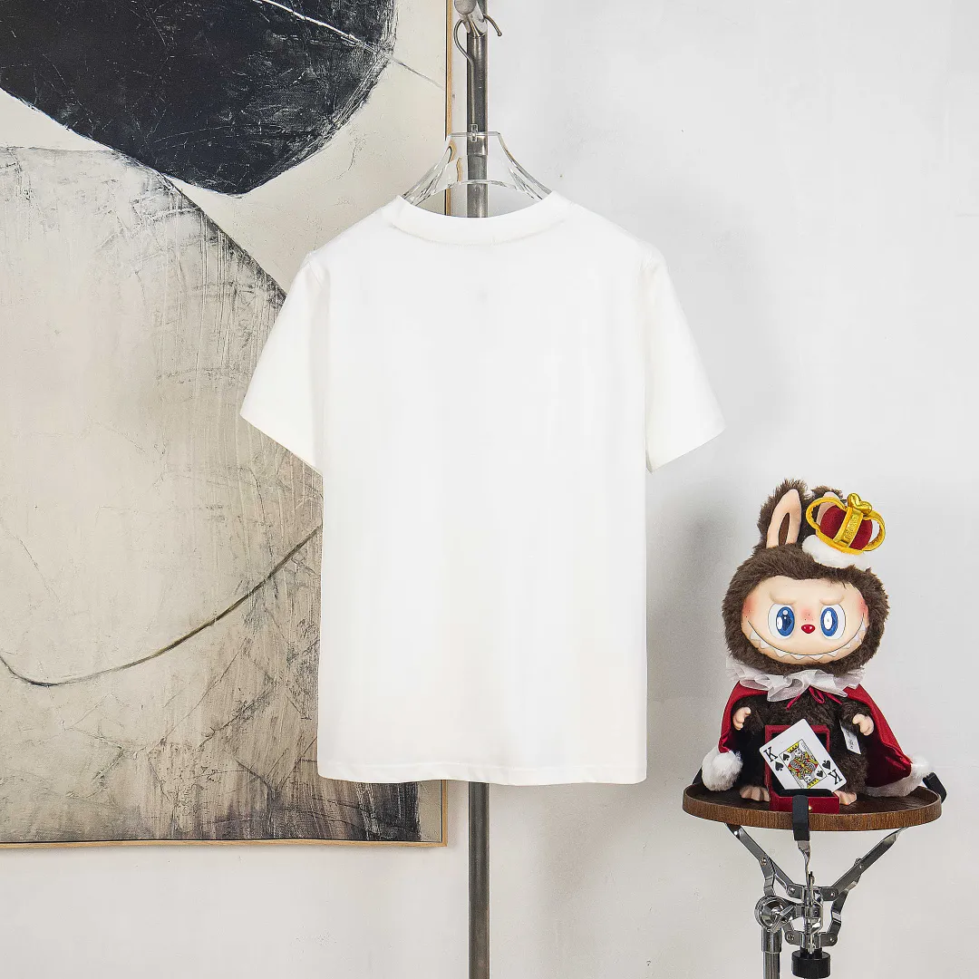 P190 💰 zp version [exclusive supply] MONCLER/muzzled 300g round neck short-sleeved T-shirt brand classic ghosting offset printing letter LOGO embossing process official synchronization high version high quality fashion personality versatile trend pure original quality original fabric hang tag collar label washed wheat three standard complete color: black. white. Size: S M L XL XXL No.: WS10010