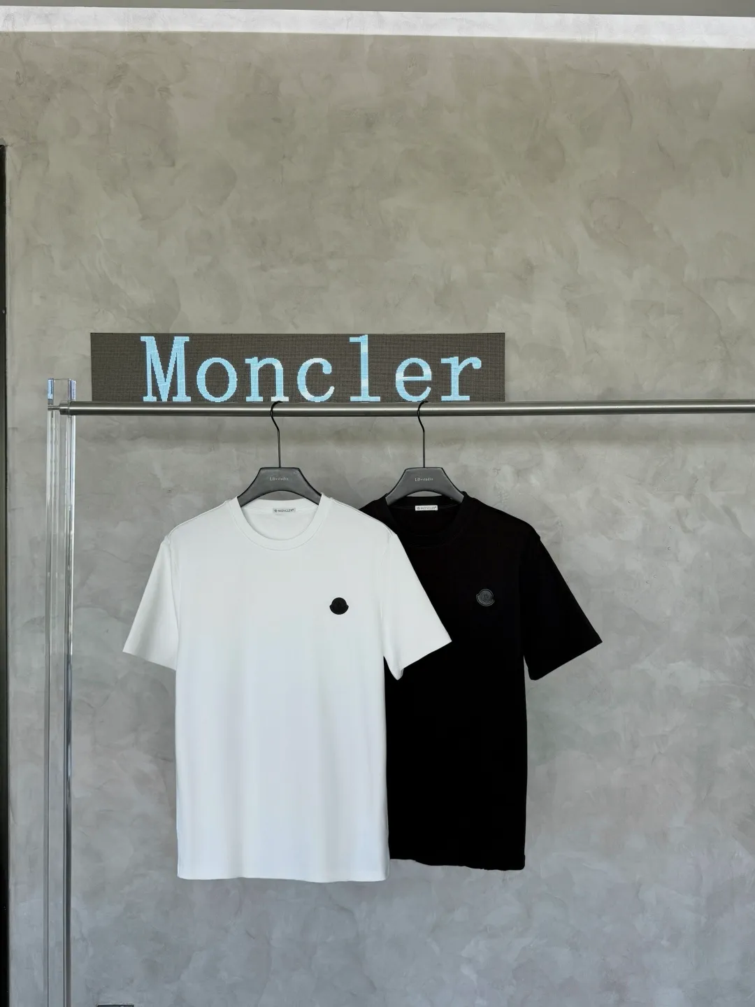 P160 2026 new Moncler men's clothing, classic solid color short-sleeved T-shirt with small label, 280 cotton, soft, comfortable and skin-friendly fabric, s—xxl
