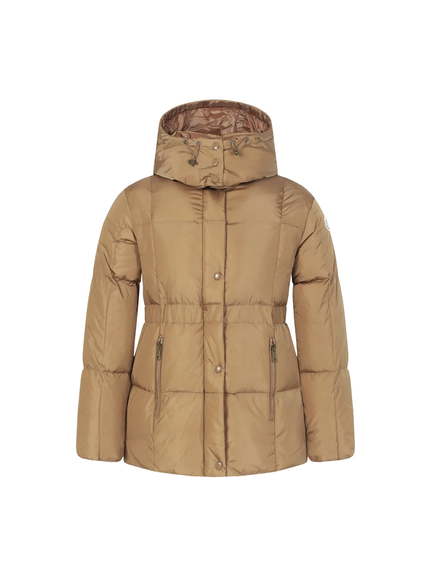 P920 Moncler/Moncler's new Ige hooded women's down jacket is made of longue saison fabric and is suitable for mild weather. This nylon fabric is warm without being bulky. Short design, with a classic hooded silhouette, and a waist design to create a smooth and feminine look. Made of longuesaison fabric. Longuesaison lining. Filled with down. Color: black/coffee Size: 0123