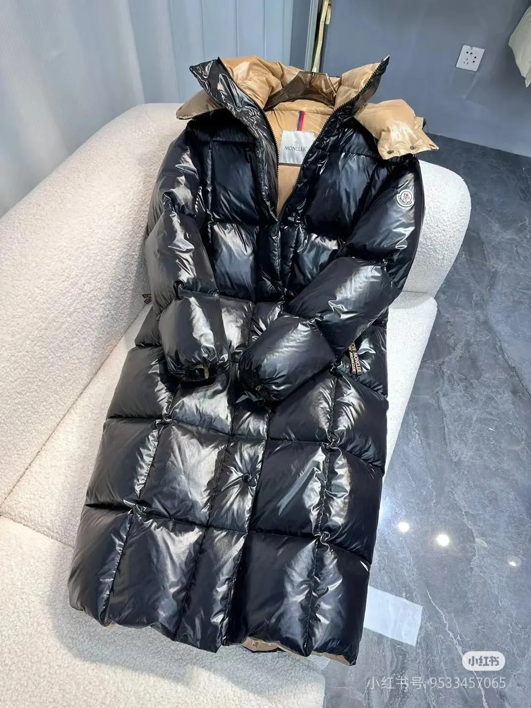P860 Moncler. Long coat black size 0123