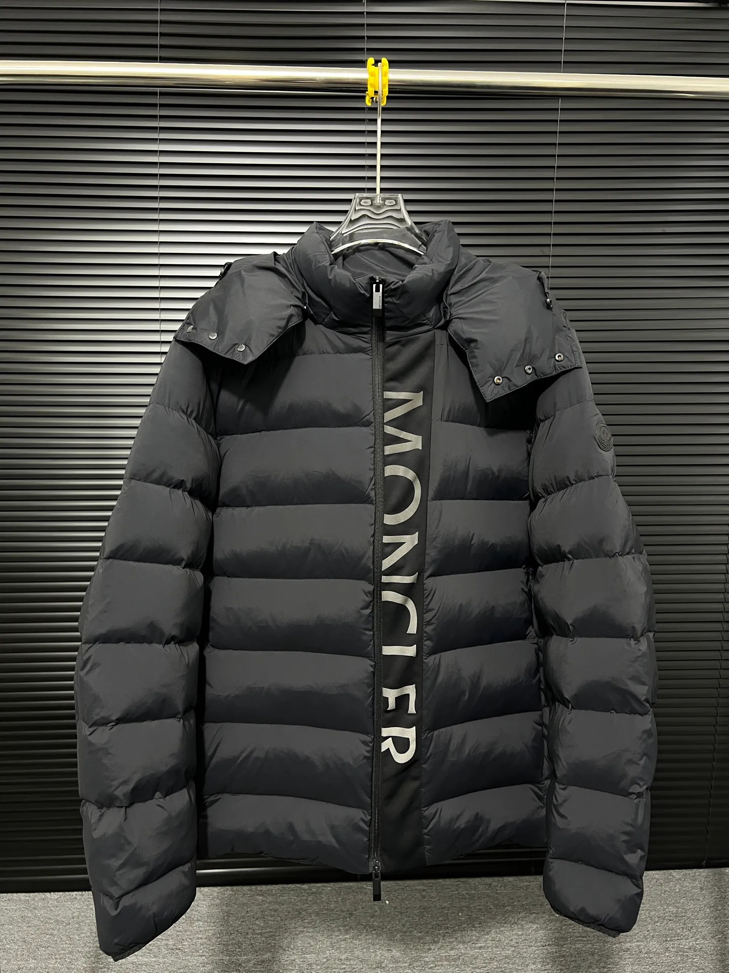P680 Moncler Mouth Mouth 23FW latest style clothing, hat can be removed at will, color: black, size: 12345
