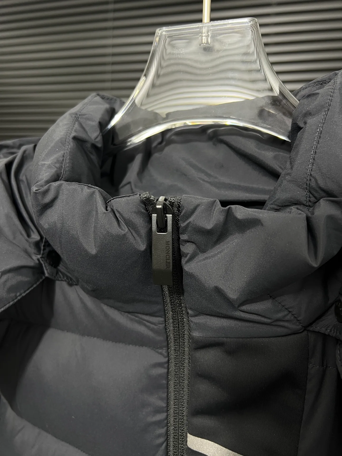 P680 Moncler Mouth Mouth 23FW latest style clothing, hat can be removed at will, color: black, size: 12345