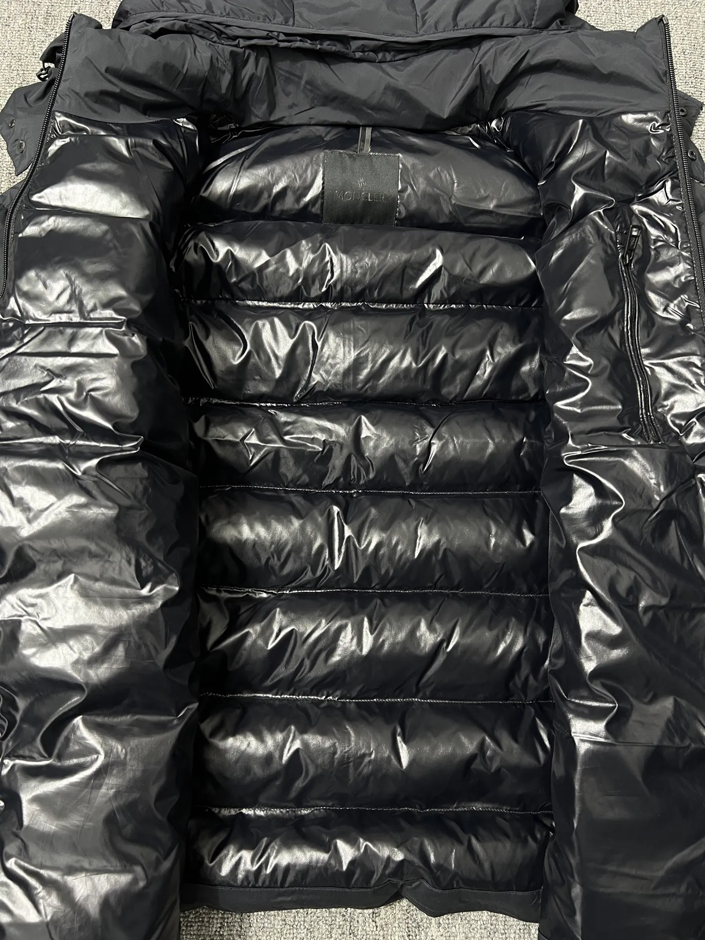 P680 Moncler Mouth Mouth 23FW latest style clothing, hat can be removed at will, color: black, size: 12345