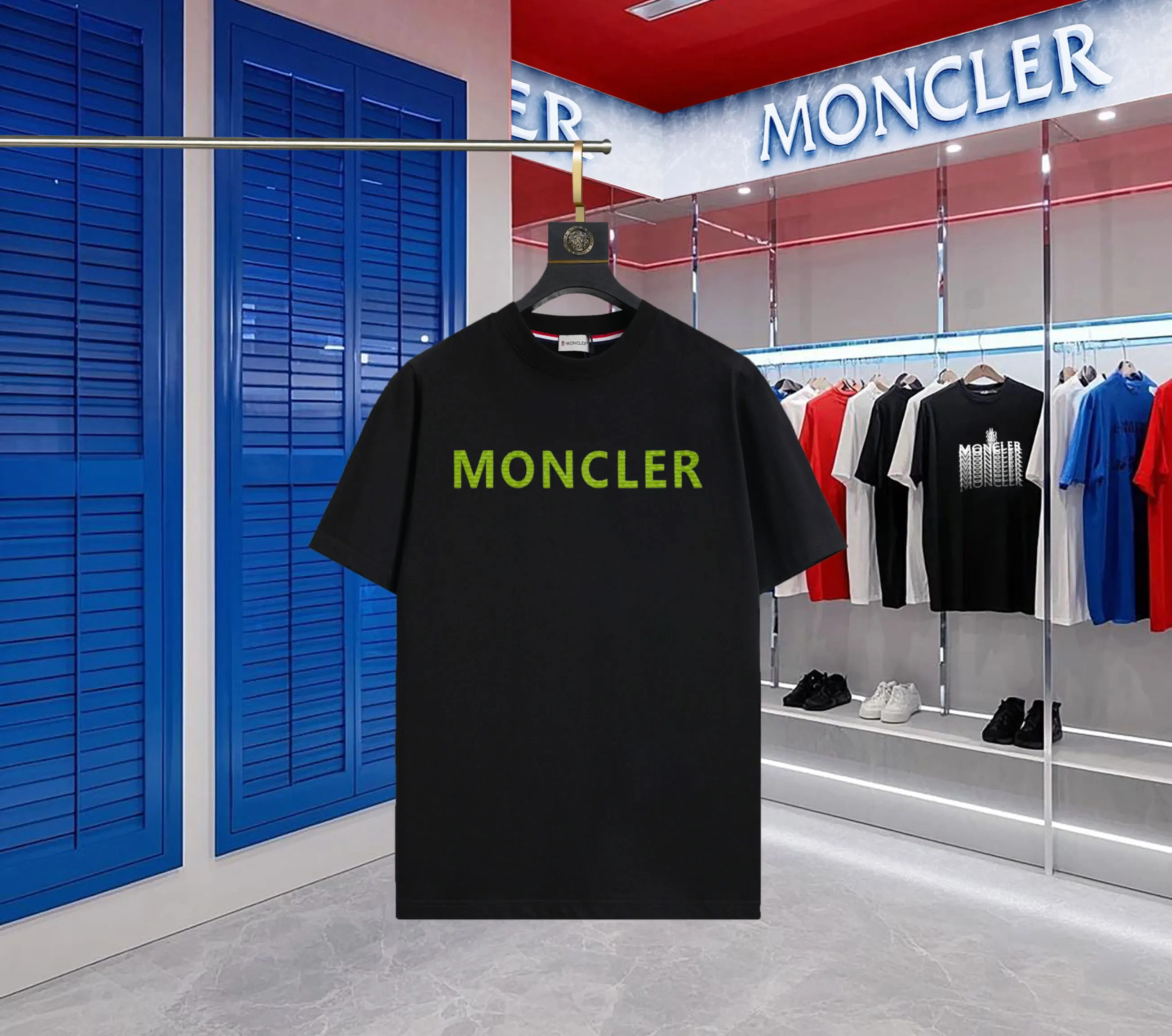 P140 💰Upgraded version "Mobile phone smart sensor ~ NFC chip armband ~ direct access to the official website for anti-counterfeiting" "Moncler ~ Mouth Mouth" 2025 new high-quality round neck short-sleeved T-shirt. The cuffs have imported embroidered labels. Customized dyeing, very comfortable to touch. Super versatile and good-looking short-sleeved. Complete with three labels. Non-market ordinary version. Feel free to compare. Quality is absolutely guaranteed! ‼ First of all, this original fabric is all custom-woven with 32-count double yarn fabric, 250G, and the weight is the same‼ Fine workmanship, double waistcoat method, double waistcoat method, double waistcoat method makes the whole dress more three-dimensional, which is not a craft that ordinary T-shirts can achieve🤪 Size: S-M-L-XL-2XL Color: black, white, apricot, same style for men and women
