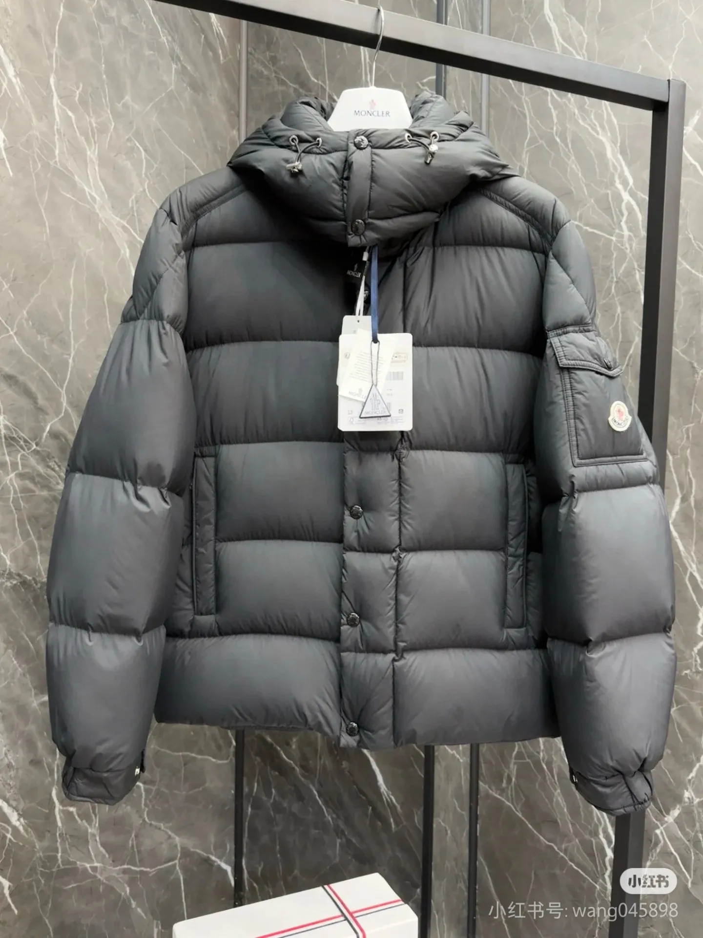 P840 Moncler. Matte short black size 12345