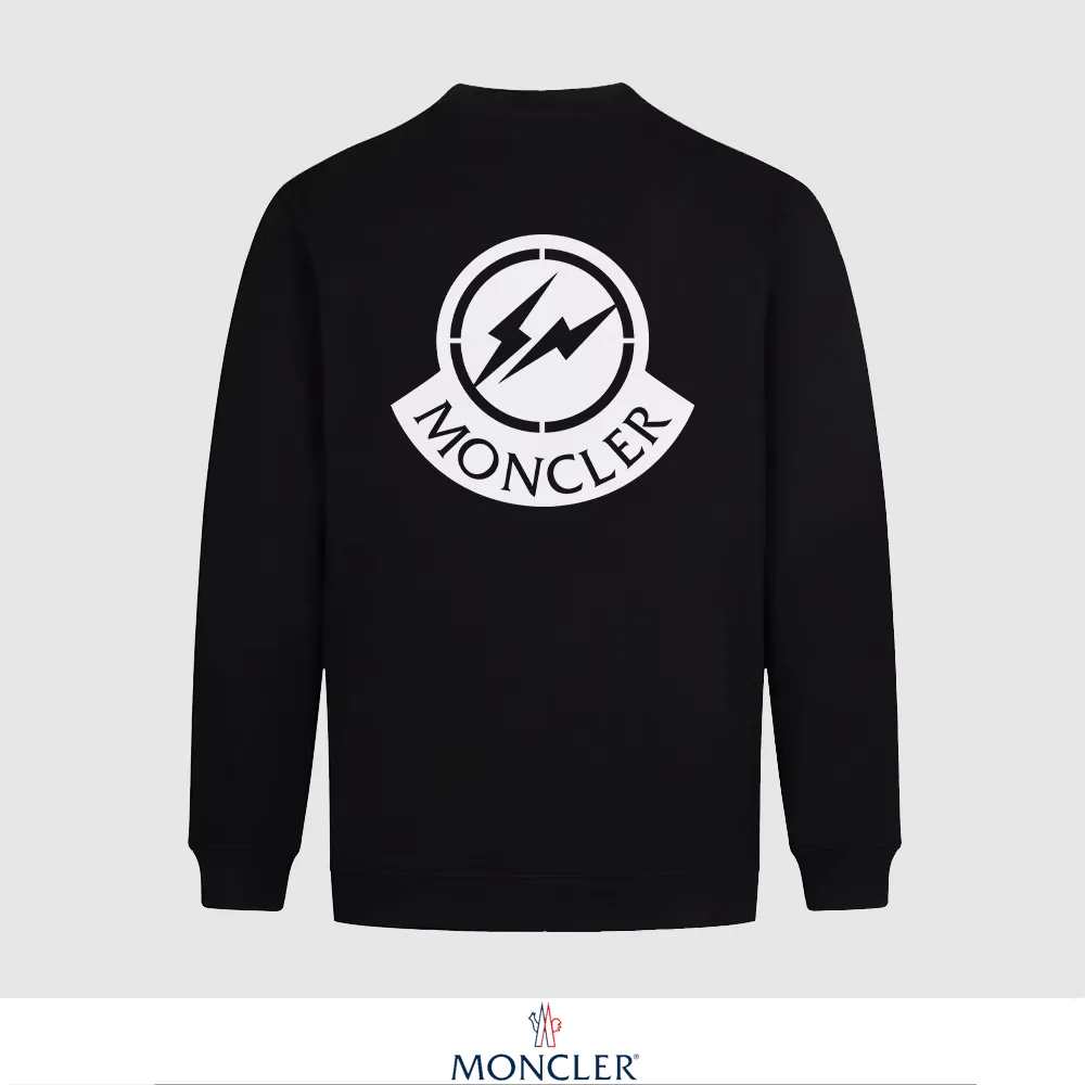 P240 Recommend the most popular Moncler masked 380g printed terry crew neck sweatshirt. Breathable pure cotton fabric. The texture is very soft and comfortable. No shrinkage, no deformation, no pilling). Original customized accessories. Collar label. Wash mark. Hang tag. Packaging (perfect details). Color: White. Black. Size: XS S M L.