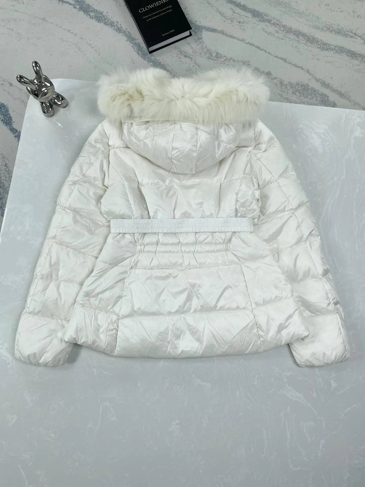 P970 (high version) Moncler-MONCLER Boed women's short waisted fur collar hooded down jacket Size:0-3