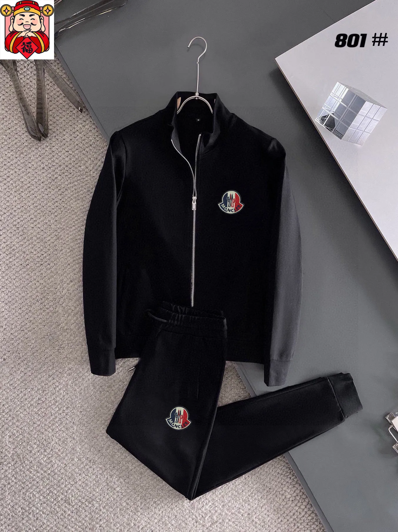 P400 💰【MONCLER】(Fat Man Gospel) hot-selling suit is coming. Focus on the original version of the official website. 2025 new hot-selling cardigan and sweatshirt suit. The original product is carefully crafted by 🇭🇰. It has a fitting and perfect upper body effect. 100% natural high-quality Roman cotton, close-fitting comfort, noble and elegant! Original hardware embodies elegance and nobility! Counter size: M-5XL (maximum wear up to 220 pounds)