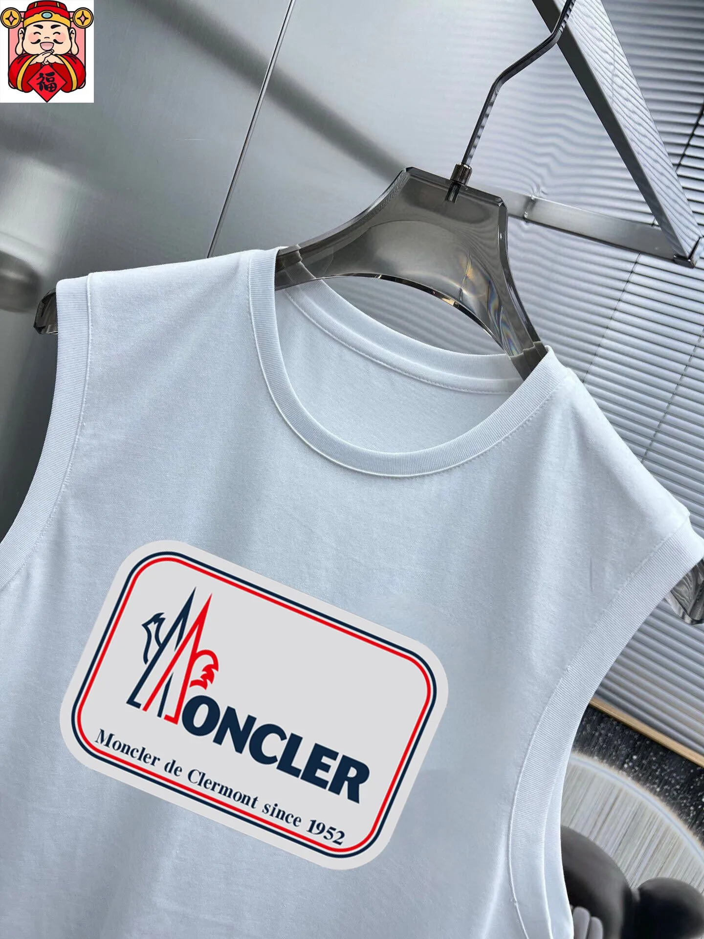 P290 brand [MONCLER] 2025 spring and summer new vest suit, classic and simple style, anyone can drive easily. Imported custom mercerized cotton fabric, soft, comfortable and stylish, sweat-absorbent and breathable, classic brand letter logo design on the chest. Luxurious fashion craft style, foreign trade company order, luxury classic design, fashionable must-have item! Highly recommended to buy! 🔺🔺Counter size: M～3XL