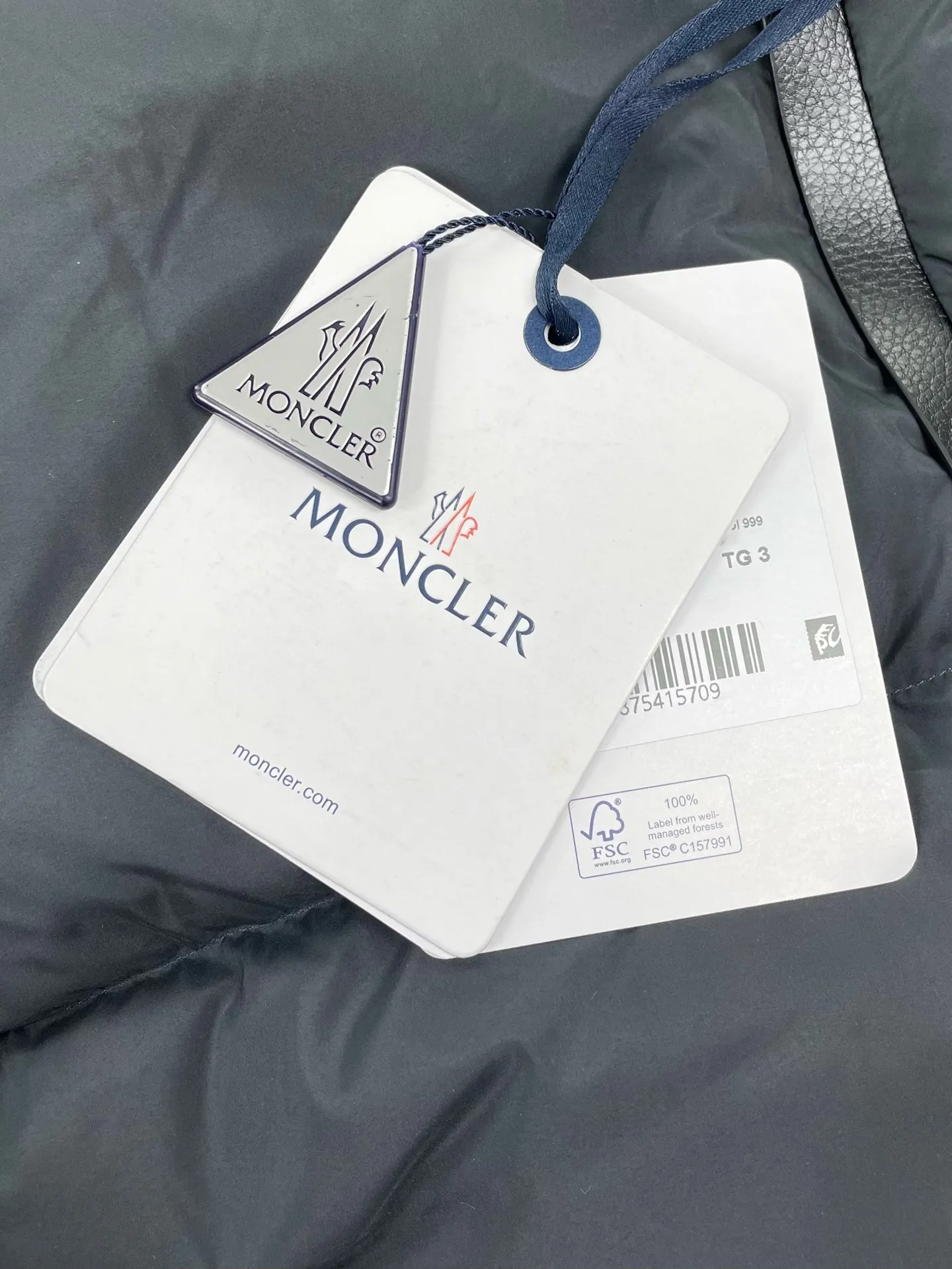 P970 (high version) Moncler-MONCLER leather logo zipper down jacket Size:1 2 3 4 5