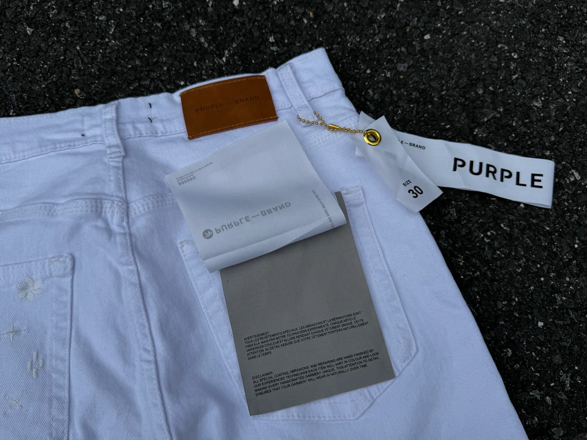 🅿️230 PU3-3 white (the back pocket label will not be returned or exchanged once it is removed) Top foreign trade order Purple Brand hole-splashed paint stretch skinny jeans, same style for men and women. Accessories: complete accessories, all in original packaging, two tags and two labels on the back pocket, distinguishing the low-end version on the outside, hardware and buckles are aligned, authentic and original with logo, aluminum alloy buckle, genuine printing inside the jeans pocket, every detail is outstanding for any version on the market Fabric: Genuine pattern-making and authentic custom-made imported fabrics using unique washing and dyeing methods, and individually hand-painted - hand-painted ripped micro-elastic jeans Size: 28 30 32 34 36