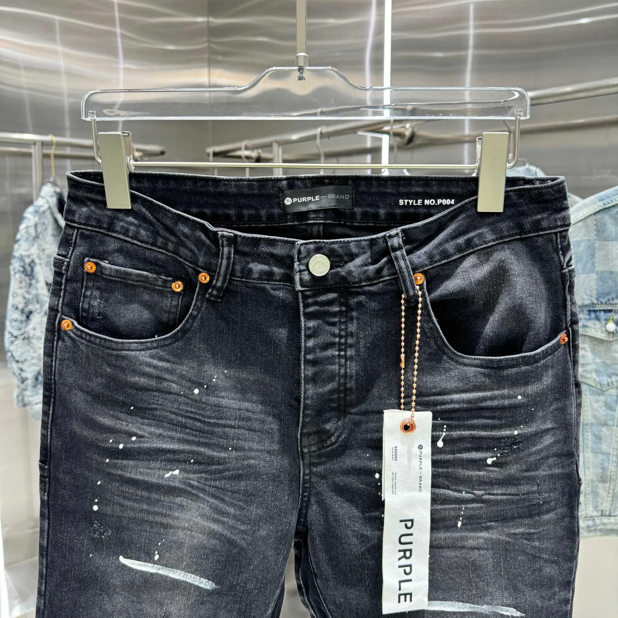 🅿️310 Purple Brand graffiti street style micro-flared stretch jeans Color Black Size 30 32 34 36 38