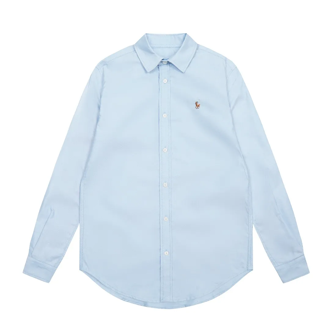 🅿️230 "Top quality" Style number: CY120# [Ralph Lauren/Ralph Lauren solid color basic classic color block embroidered pony couple shirt long sleeves] ✅Ralph Lauren/Ralph Lauren solid color basic classic color block embroidered pony couple shirt long sleeves ✅Oxford cloth high-quality fabric with strong three-dimensional effect, breathable and anti-wrinkle material, comfortable upper body ✅The pony logo embroidery on the chest has a strong sense of detail, full and exquisite, excellent quality, ✅Simple and versatile Very suitable for lazy people. The charm of solid color shirts is basic and classic. ✅The upper body looks much better than the real thing. Highly recommended as a must-have style for goddess OOTD. Size: S-L Color: White Blue Pink