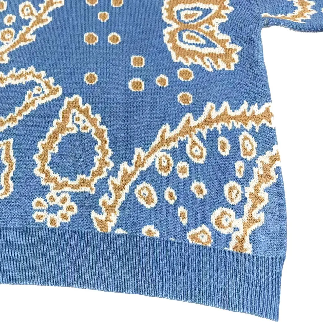 P260 Rhude 23rd autumn and winter new wheat ear🍃jacquard loose sweater Size: M L XL XXL