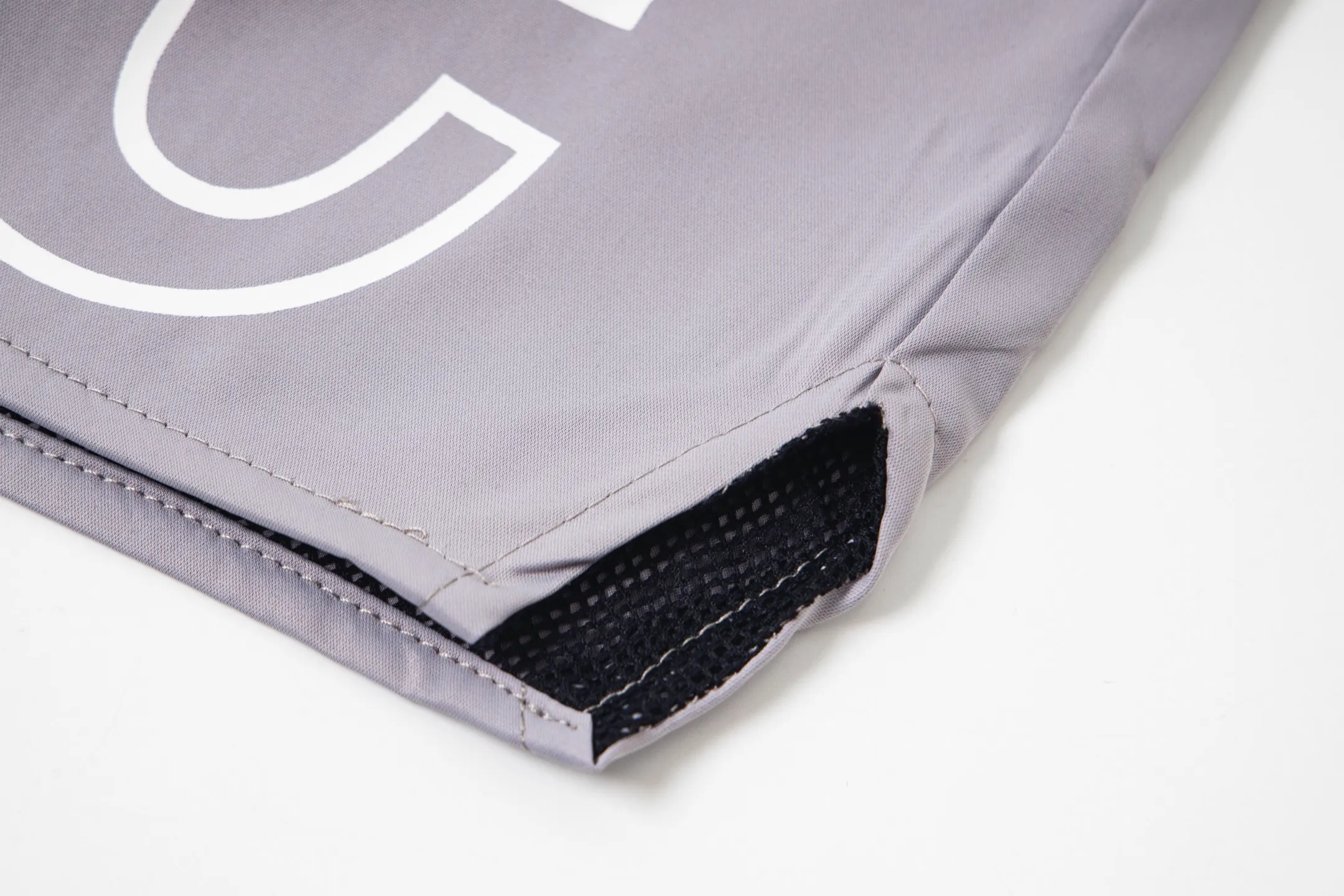 808#P160 Rhude American trendy brand quick-drying beach pants with elastic waist heavy-duty zipper shorts letter print trendy inner mesh men's loose sports pants Color: Black Gray Green Blue Fabric: 150g nylon 100% polyester Size: S M L XL