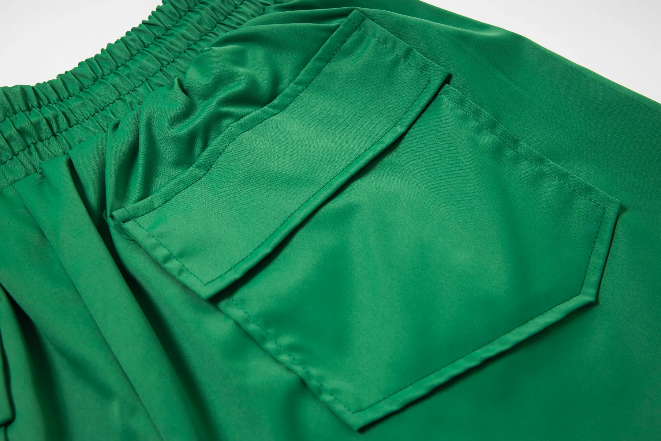 808#P160 Rhude American trendy brand quick-drying beach pants with elastic waist heavy-duty zipper shorts letter print trendy inner mesh men's loose sports pants Color: Black Gray Green Blue Fabric: 150g nylon 100% polyester Size: S M L XL