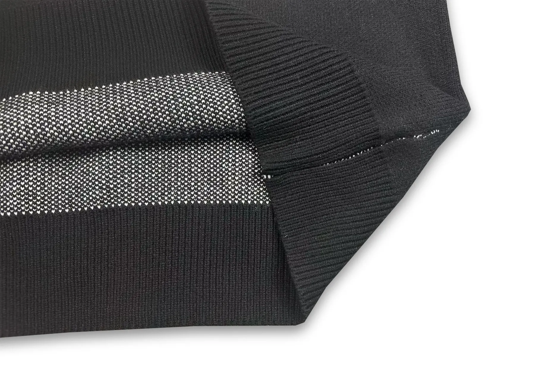 P250 Rhude new contrasting jacquard letter crew neck sweater Color: black and white green Size: M L XL XXL