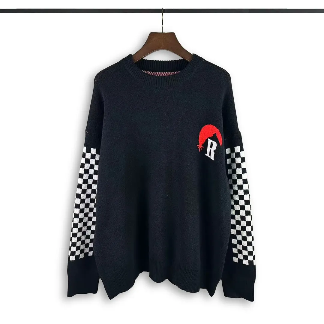 P240 Rhude 23rd new model🌄jacquard loose sweater Size: M L XL XXL