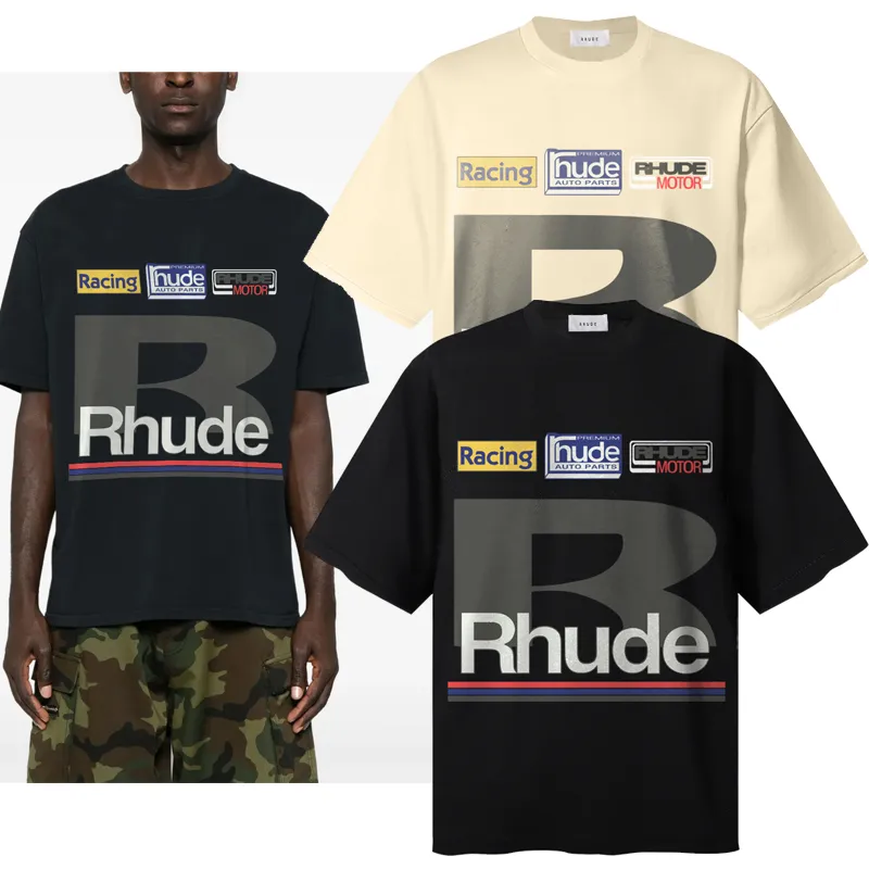P106 No. 781 RHUDE PETROL PATCH T-shrit short-sleeved T-shirt | Another photo shoot by Butler