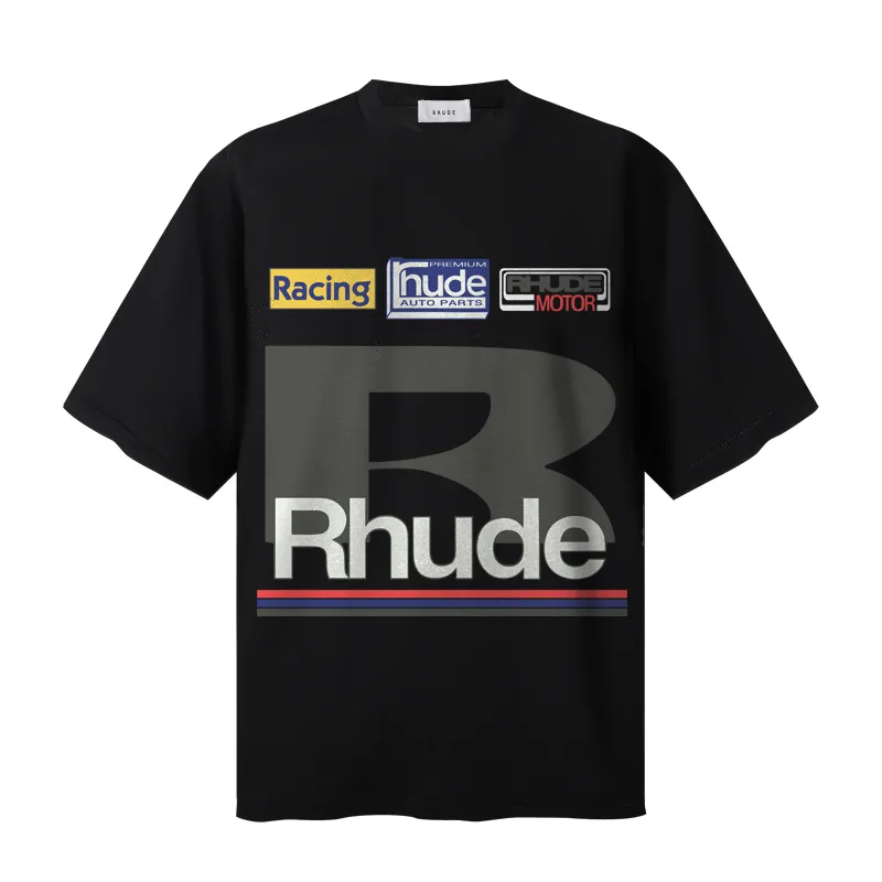 P106 No. 781 RHUDE PETROL PATCH T-shrit short-sleeved T-shirt | Another photo shoot by Butler
