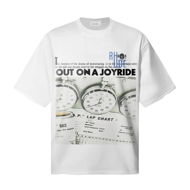 P110 No. 754 Rhude JOYRIDE T-shirt short-sleeved T-shirt | Another photo shoot by Butler