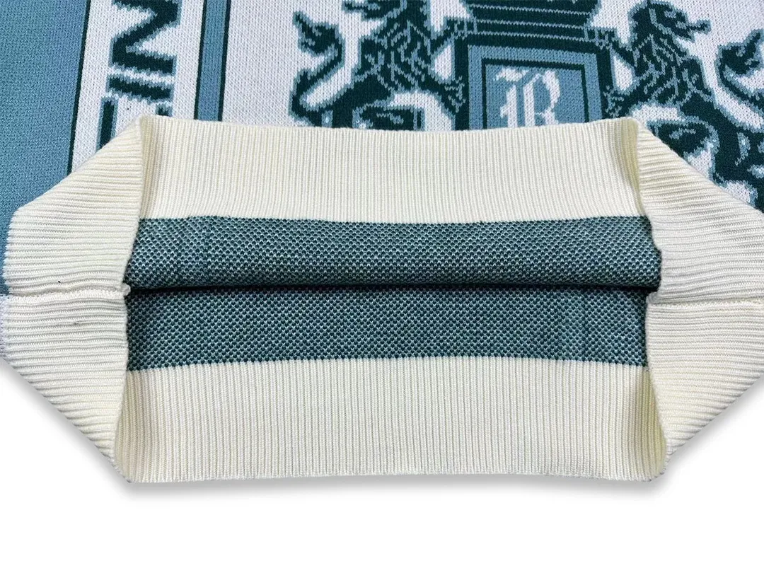 P260 Rhude fashionable new style🦁️jacquard loose sweater Size: M L XL XXL