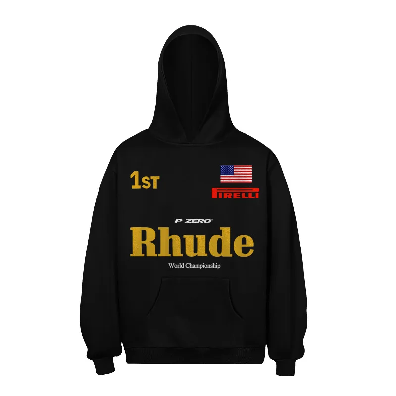 P160 No. 836 Rhude PIRELLI Hoodie Terry sweatshirt | Another photo shoot by Butler