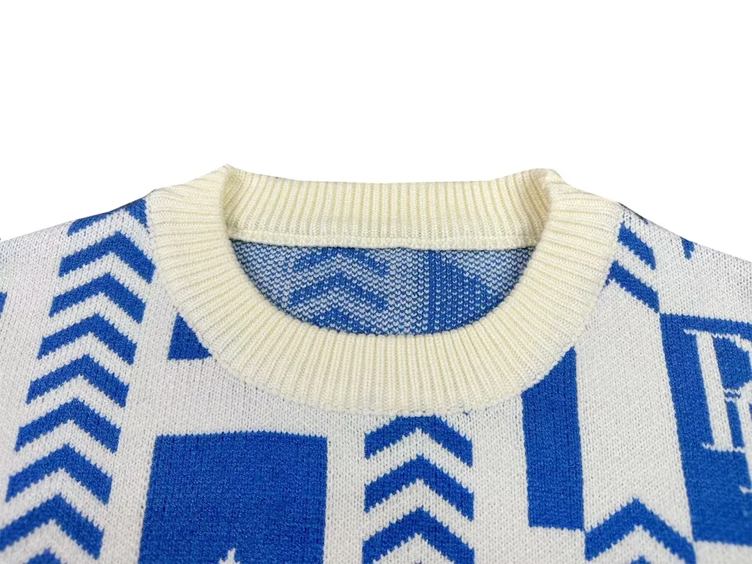 P240 Rhude 23 new speed limiter jacquard sweater with logo Size: M L XL XXL
