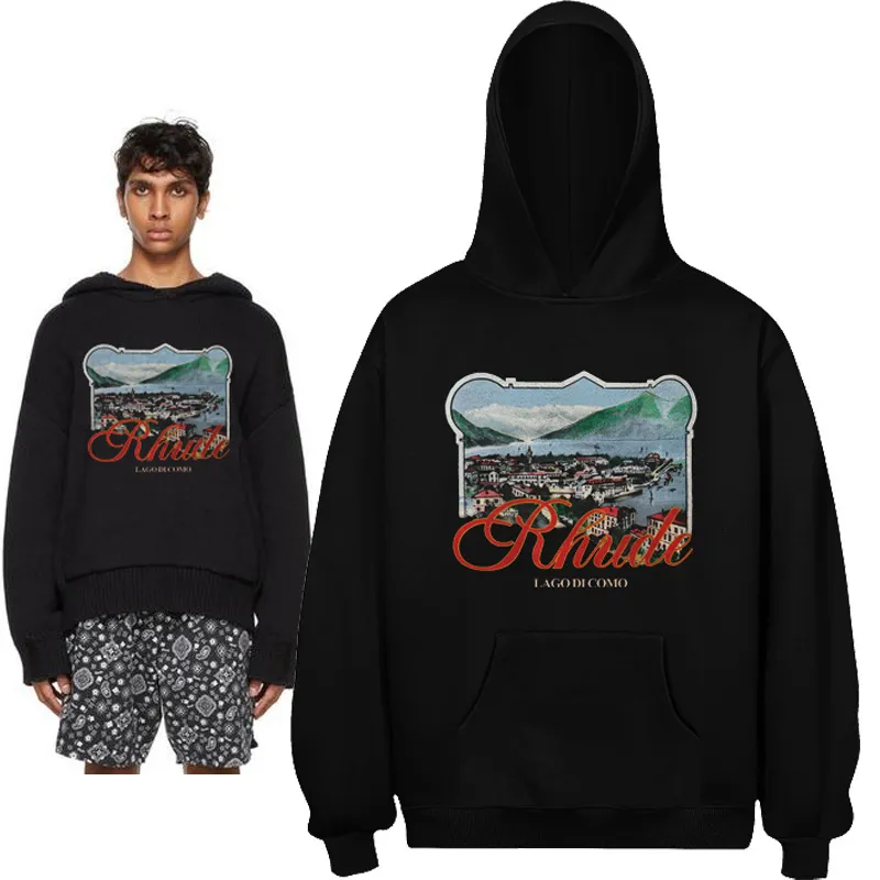 P160 No. 842 RHUDE COMO HOODIE terry sweatshirt | Another picture butler