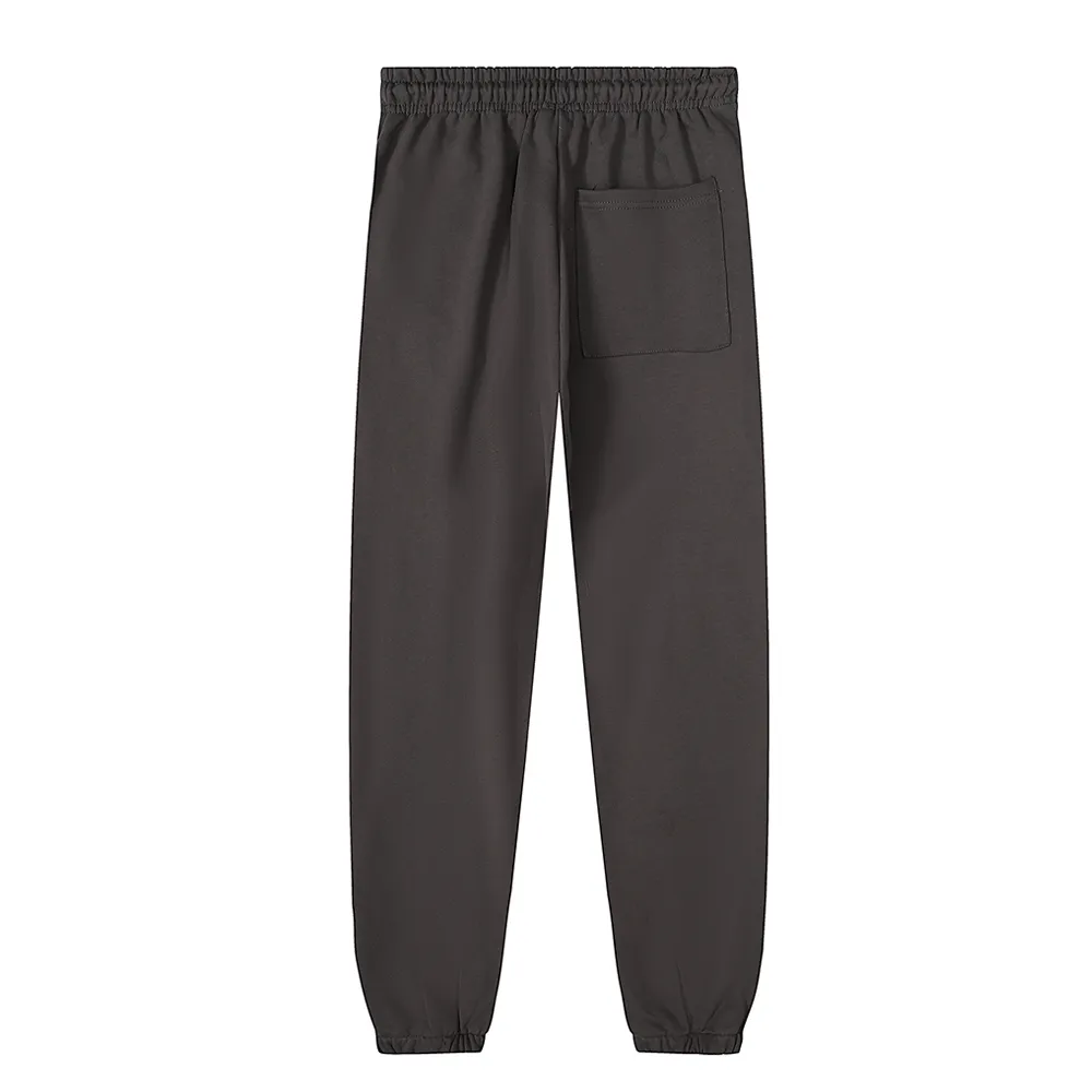 No. 8309, batch 220, Young Thug Sp10der 555555 spider web green foam printed high weight pure cotton loose casual sweatpants casual pants Color: dark gray; Size: S M L XL