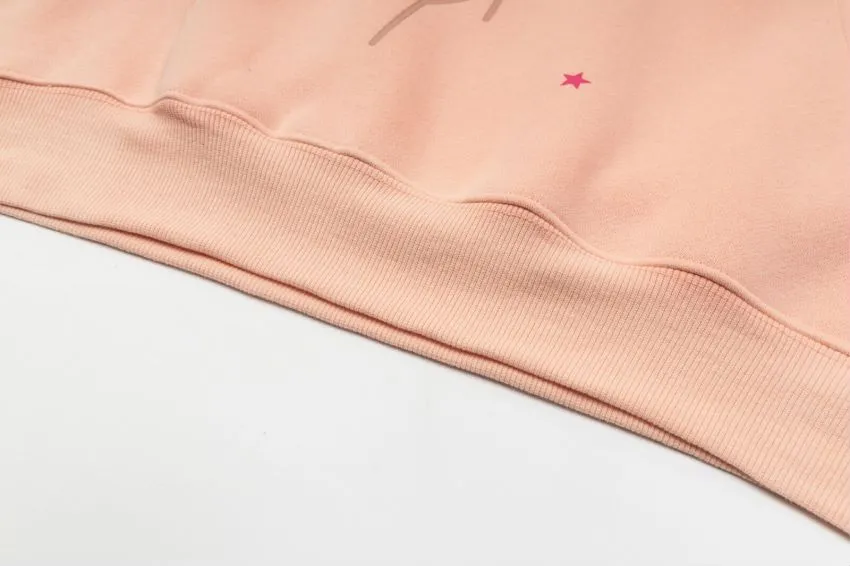 P170 new sweatshirt model number S21 Sp10der 555 light pink light blue
