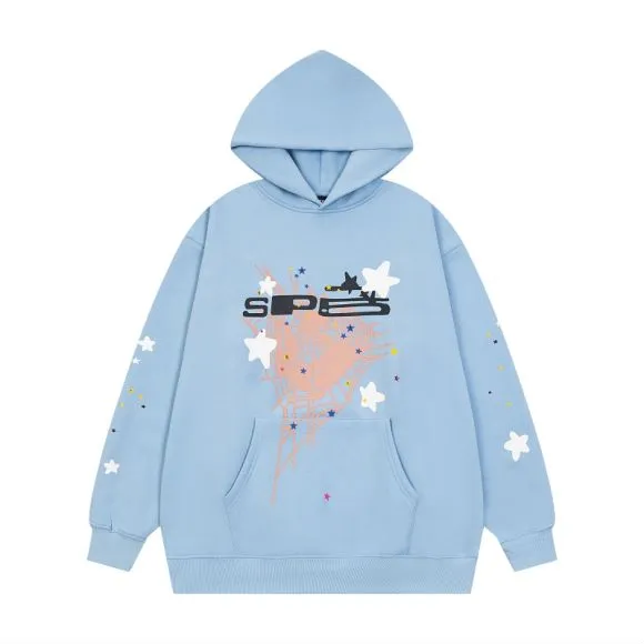 P170 new sweatshirt model number S21 Sp10der 555 light pink light blue