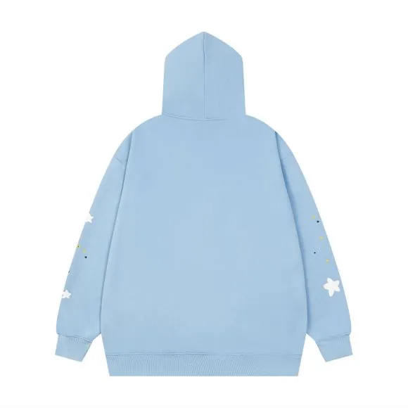 P170 new sweatshirt model number S21 Sp10der 555 light pink light blue