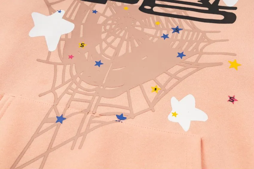 P170 new sweatshirt model number S21 Sp10der 555 light pink light blue