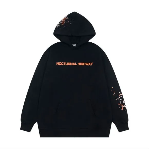 P170 new sweatshirt model number S22 Sp10der 555 black maroon