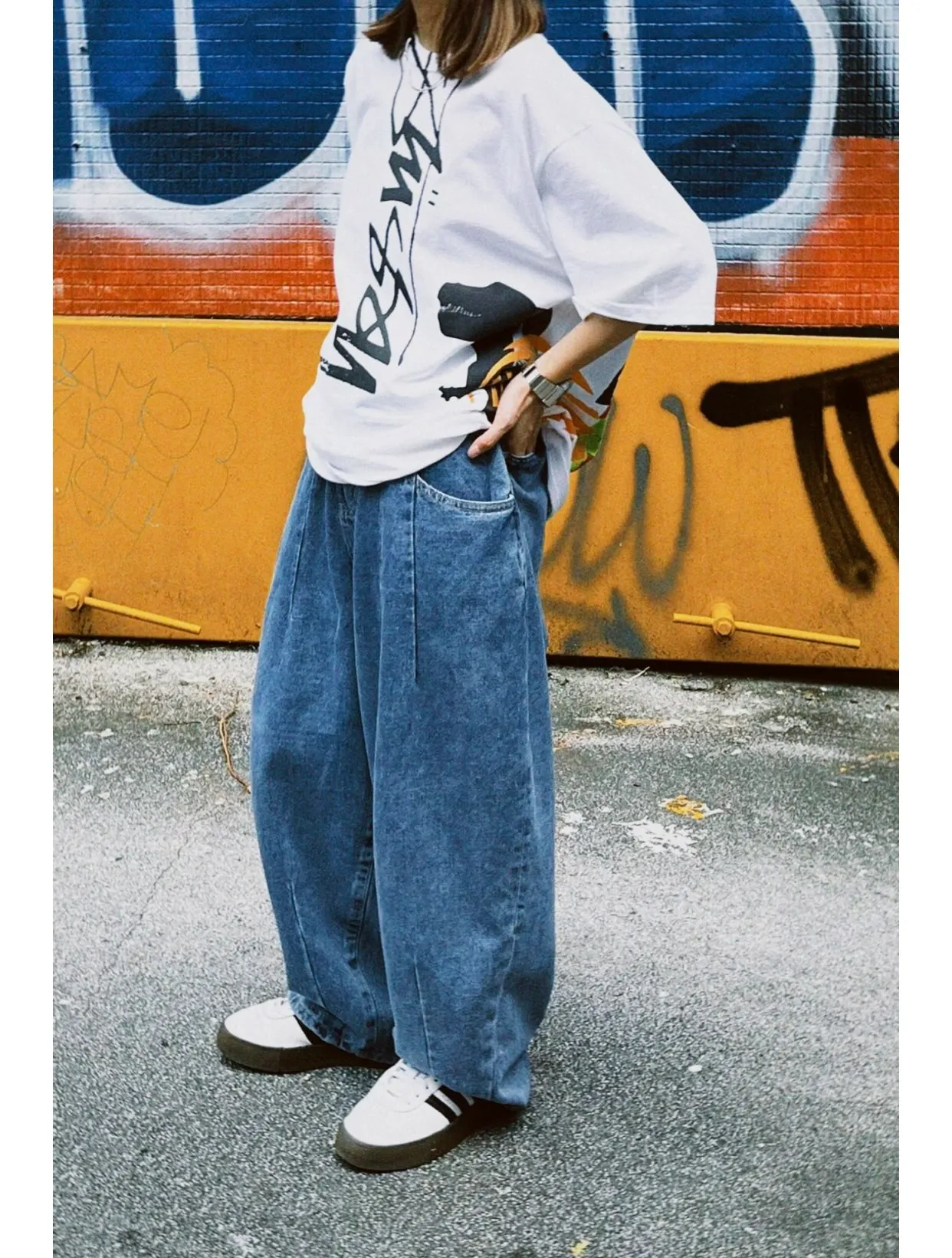 STUSSY X DAVID SS24 joint model CARSON DINO TEE dinosaur digital print short-sleeved Tee black and white S-XL