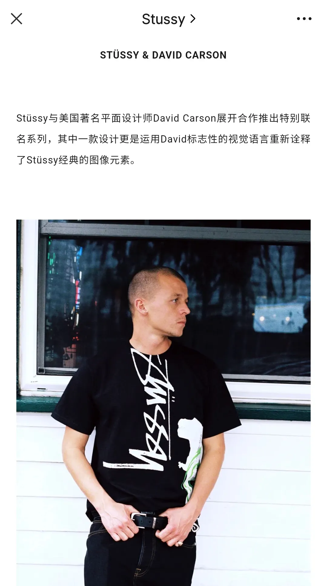 STUSSY X DAVID SS24 joint model CARSON DINO TEE dinosaur digital print short-sleeved Tee black and white S-XL