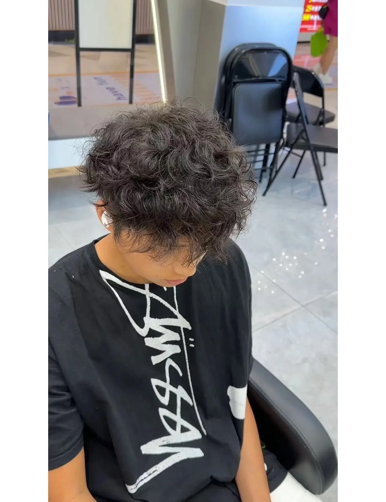 STUSSY X DAVID SS24 joint model CARSON DINO TEE dinosaur digital print short-sleeved Tee black and white S-XL