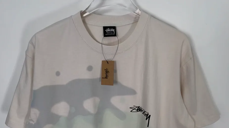 Surfer T-shirt STUSSY SS25 LOW TIDE TEE dyed design American retro short-sleeved black and white S-XL