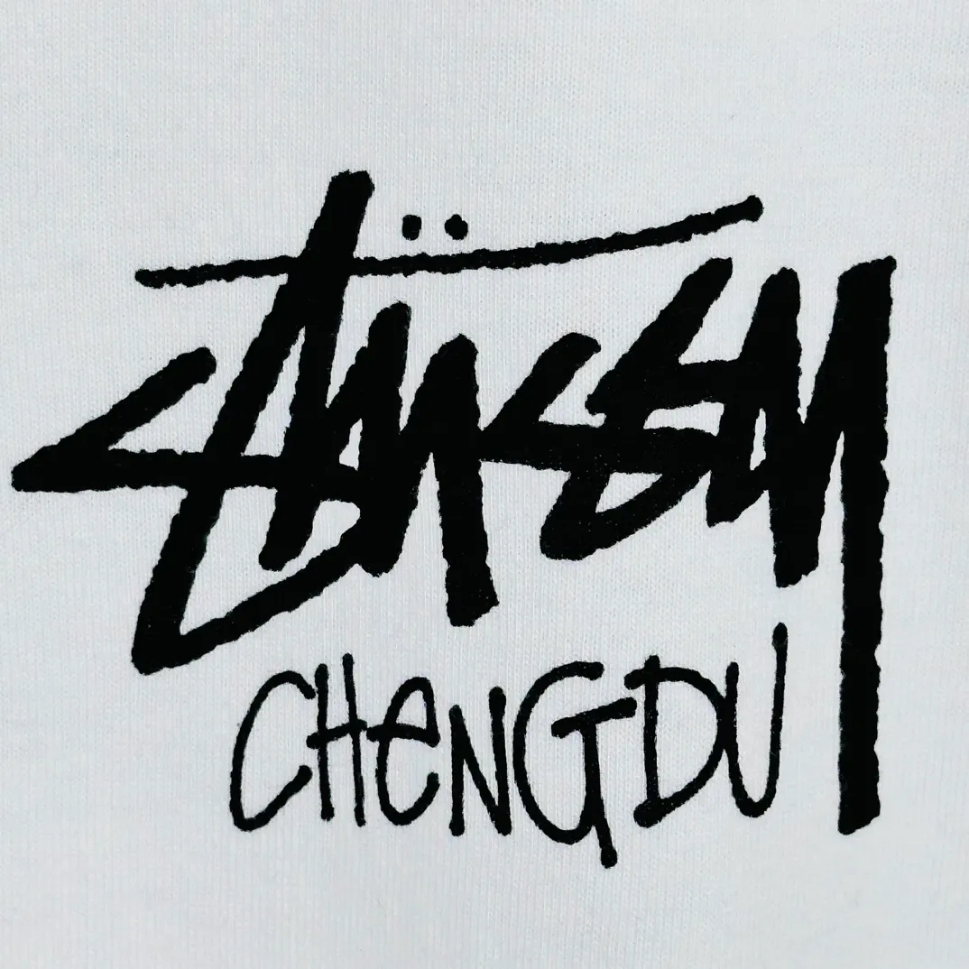 STUSSY FW24 CHENGDU TEE Classic Chengdu limited short-sleeved TEE black and white S-XL