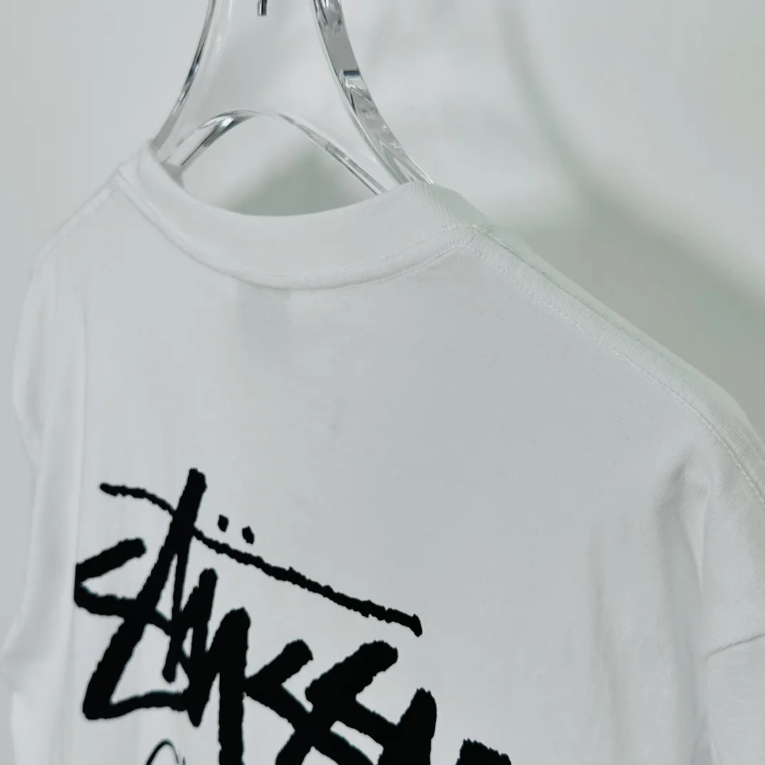 STUSSY FW24 CHENGDU TEE Classic Chengdu limited short-sleeved TEE black and white S-XL