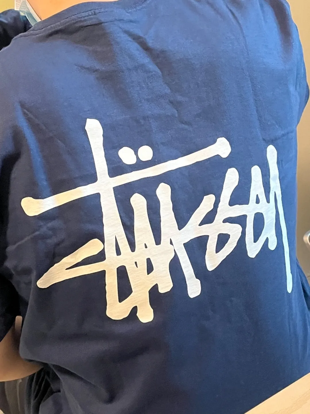 Spot goods! Stussy SS24 Basic StÜssy Tee classic letter Logo printed short-sleeved T-shirt couple style black and white dark blue S-XL