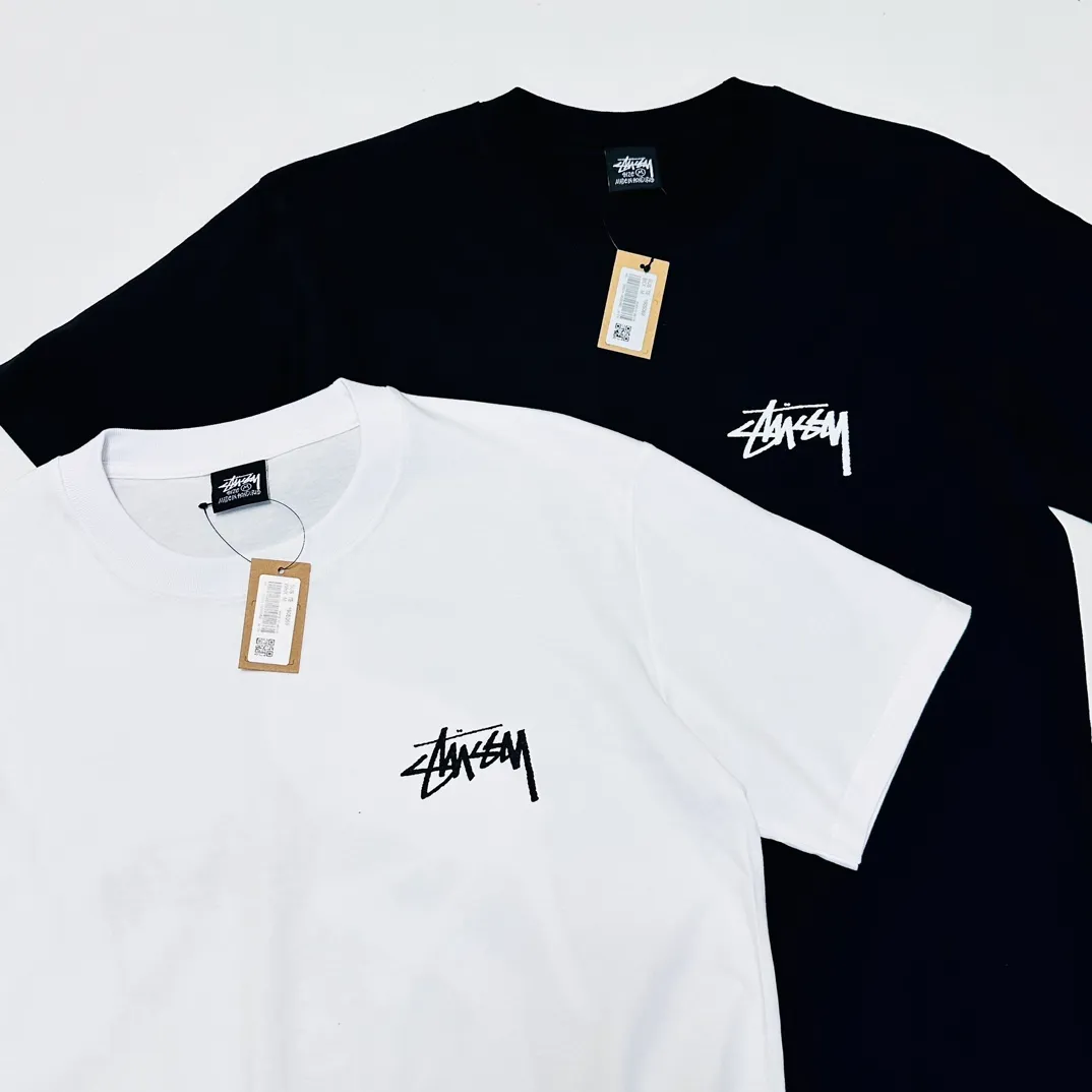 Spot goods! STUSSY SS24 Animal Series TOUCAN TEE Toucan T-shirt Black and White S-XL