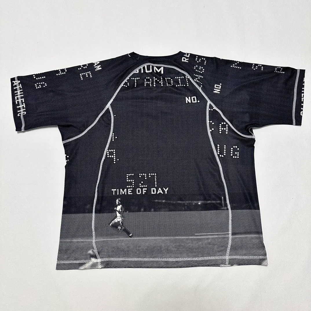 Replacement order and return of goods! Nike x Stüssy joint model printed quick-drying short-sleeved T-shirt for men and women, black S-XL